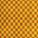 Square Machine Washable Checkered Yellow Modern Rug, wshabs164yw