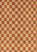 Checkered Brown Modern Rug, abs164brn