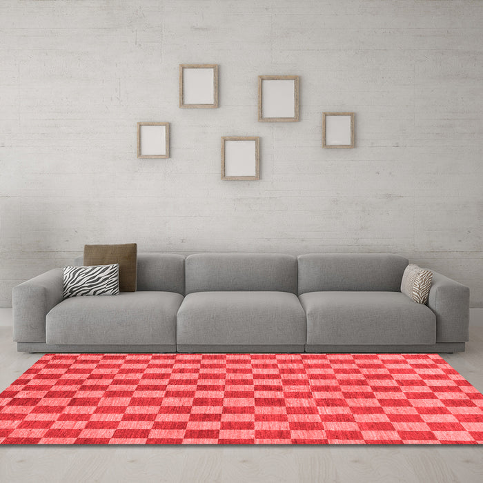 Modern Red Washable Rugs