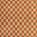 Square Machine Washable Checkered Brown Modern Rug, wshabs164brn