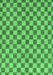 Machine Washable Checkered Emerald Green Modern Area Rugs, wshabs164emgrn