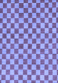 Checkered Blue Modern Rug, abs164blu