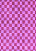 Machine Washable Checkered Purple Modern Area Rugs, wshabs164pur