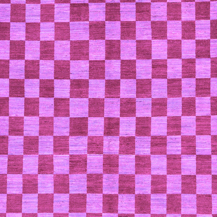 Machine Washable Checkered Purple Modern Area Rugs, wshabs164pur