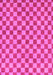 Checkered Pink Modern Rug, abs164pnk