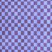 Square Machine Washable Checkered Blue Modern Rug, wshabs164blu