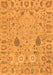 Machine Washable Oriental Orange Traditional Area Rugs, wshabs1650org