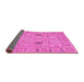 Sideview of Oriental Pink Traditional Rug, abs1650pnk