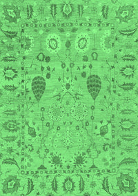 Oriental Emerald Green Traditional Rug, abs1650emgrn