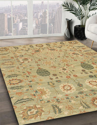 Abstract Cinnamon Brown Oriental Rug, abs1650