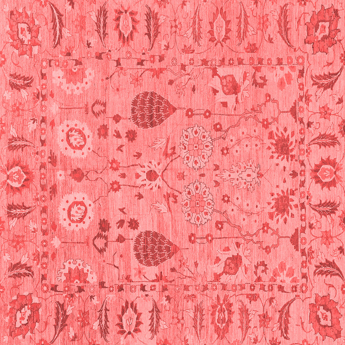 Machine Washable Oriental Red Traditional Rug, wshabs1650red