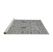 Sideview of Machine Washable Oriental Gray Traditional Rug, wshabs1650gry