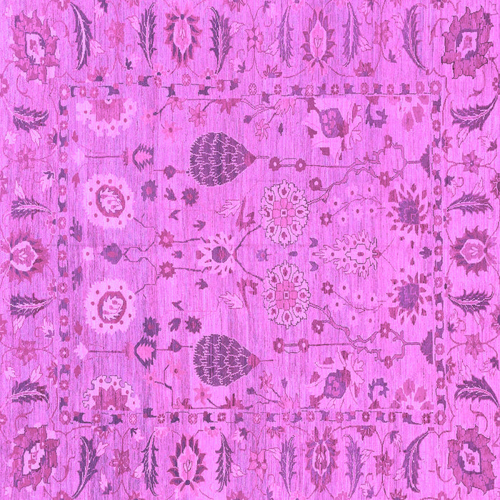 Square Oriental Purple Traditional Rug, abs1650pur