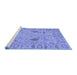 Sideview of Machine Washable Oriental Blue Traditional Rug, wshabs1650blu