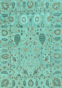 Oriental Light Blue Traditional Rug, abs1650lblu