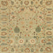 Square Machine Washable Abstract Cinnamon Brown Rug, wshabs1650