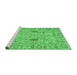 Sideview of Machine Washable Oriental Emerald Green Traditional Area Rugs, wshabs1650emgrn