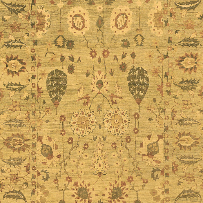 Machine Washable Oriental Brown Traditional Rug, wshabs1650brn