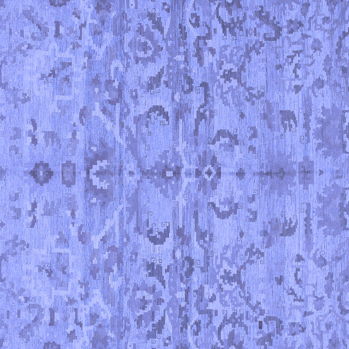 Square Machine Washable Abstract Blue Modern Rug, wshabs1651blu