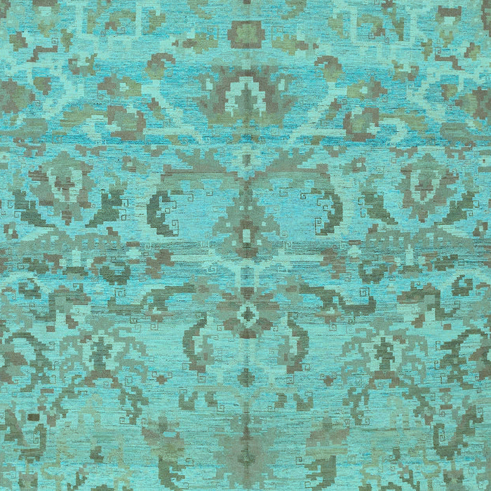 Abstract Light Blue Modern Rug, abs1651lblu