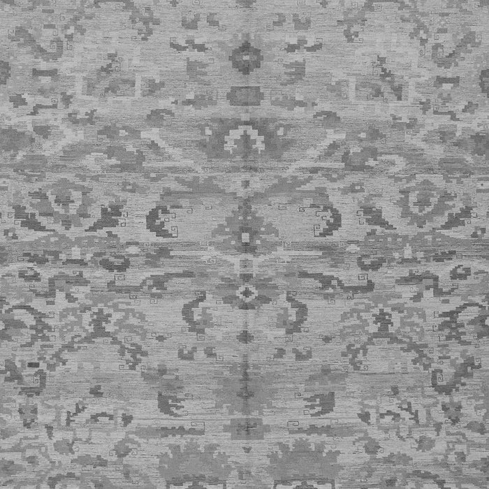 Square Abstract Gray Modern Rug, abs1651gry