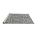 Sideview of Machine Washable Abstract Gray Modern Rug, wshabs1651gry