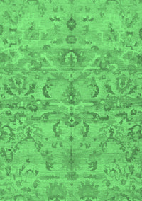 Abstract Emerald Green Modern Rug, abs1651emgrn