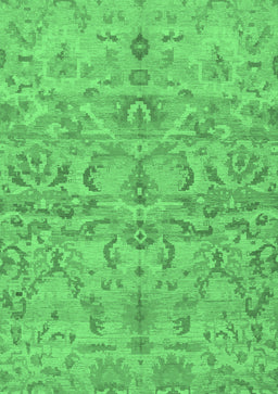 Abstract Emerald Green Modern Rug, abs1651emgrn