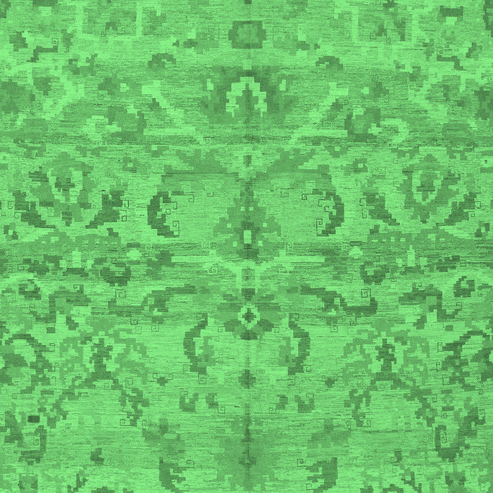 Abstract Emerald Green Modern Rug, abs1651emgrn
