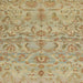 Square Abstract Cinnamon Brown Modern Rug, abs1651