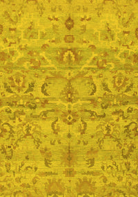 Abstract Yellow Modern Rug, abs1651yw