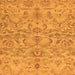 Square Machine Washable Abstract Orange Modern Area Rugs, wshabs1651org