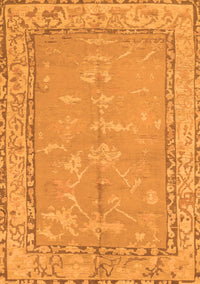 Abstract Orange Modern Rug, abs1652org