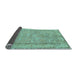 Sideview of Abstract Light Blue Modern Rug, abs1652lblu