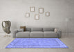 Machine Washable Abstract Blue Modern Rug in a Living Room, wshabs1652blu