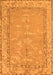 Machine Washable Abstract Orange Modern Area Rugs, wshabs1652org