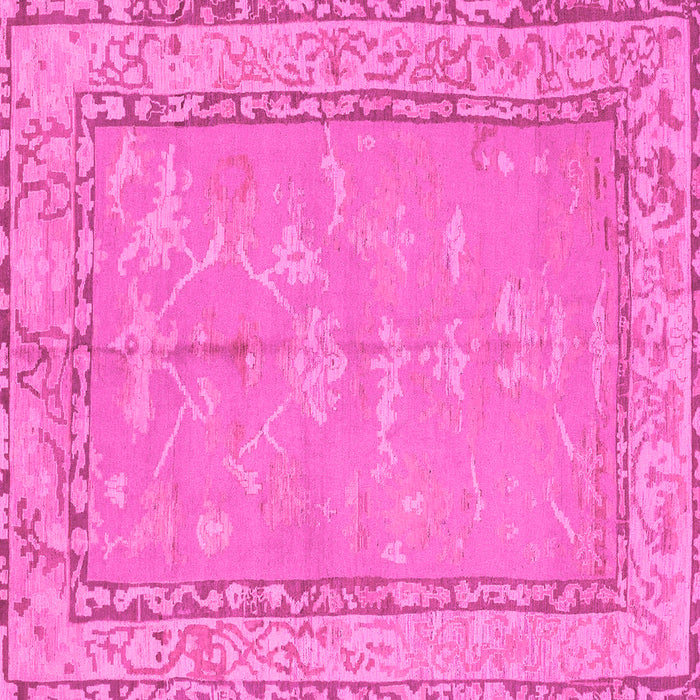 Square Abstract Pink Modern Rug, abs1652pnk