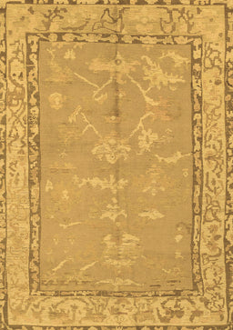 Abstract Brown Modern Rug, abs1652brn