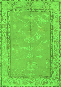 Abstract Green Modern Rug, abs1652grn