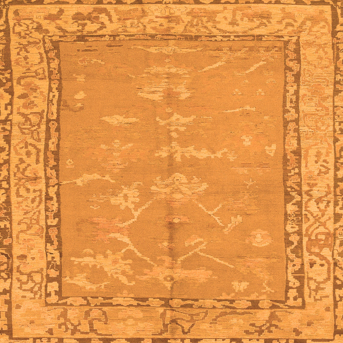 Square Abstract Orange Modern Rug, abs1652org