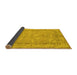 Sideview of Abstract Yellow Modern Rug, abs1652yw