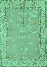 Abstract Turquoise Modern Rug, abs1652turq