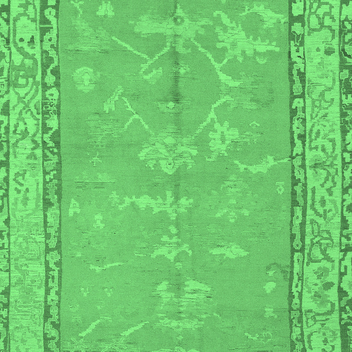 Abstract Emerald Green Modern Rug, abs1652emgrn