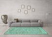 Machine Washable Abstract Light Blue Modern Rug in a Living Room, wshabs1652lblu