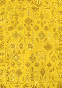 Oriental Yellow Traditional Rug, abs1653yw