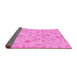 Sideview of Oriental Pink Traditional Rug, abs1653pnk