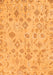 Machine Washable Oriental Orange Traditional Area Rugs, wshabs1653org