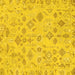 Square Machine Washable Oriental Yellow Traditional Rug, wshabs1653yw