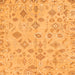 Square Machine Washable Oriental Orange Traditional Area Rugs, wshabs1653org