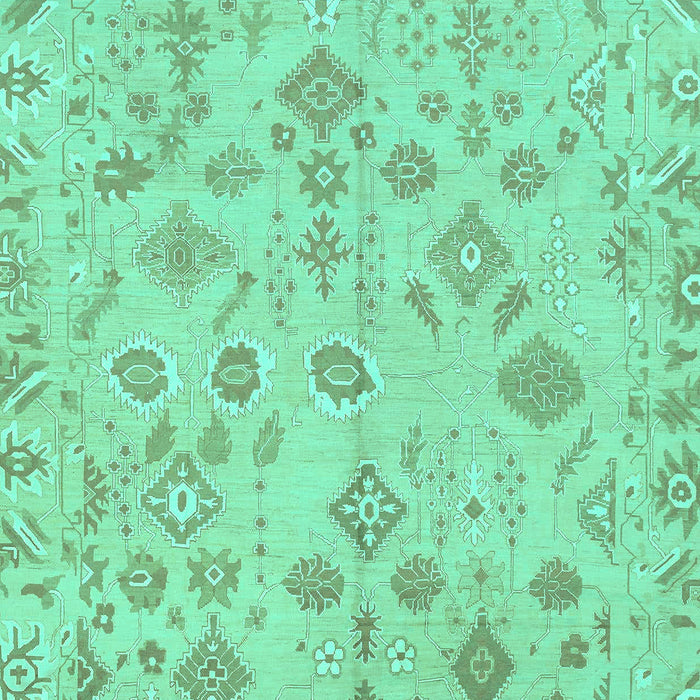 Machine Washable Oriental Turquoise Traditional Area Rugs, wshabs1653turq